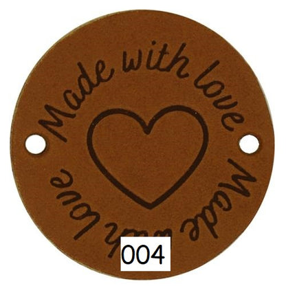 Made with love round label