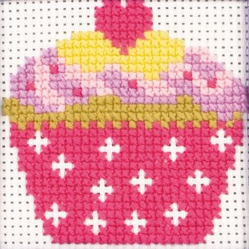 Anchor 1st Counted Cross Stitch Cupcake