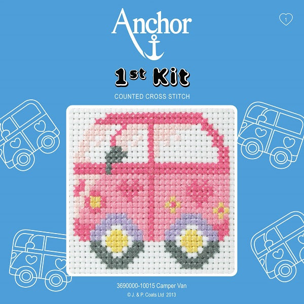 Anchor 1st Counted Cross Stitch Campervan