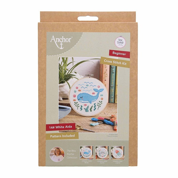 Anchor Under the Sea Whale Counted Cross Stitch Kit kosse nanat khar kosse 