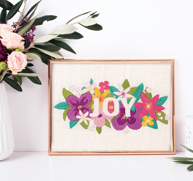 Embroidery Kit: "Joy"