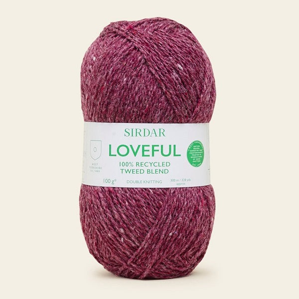 Sirdar Loveful 100% Recycled Tweed Blend DK kosse nanat khar kosse 