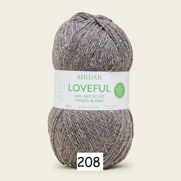 Sirdar Loveful 100% Recycled Tweed Blend DK kosse nanat khar kosse 