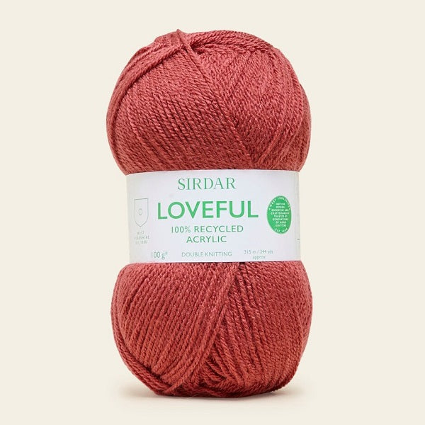 Sirdar Loveful 100% Recycled Acrylic DK kosse nanat khar kosse 