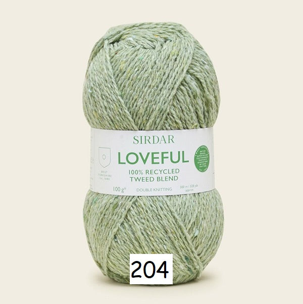 Sirdar Loveful 100% Recycled Tweed Blend DK kosse nanat khar kosse 