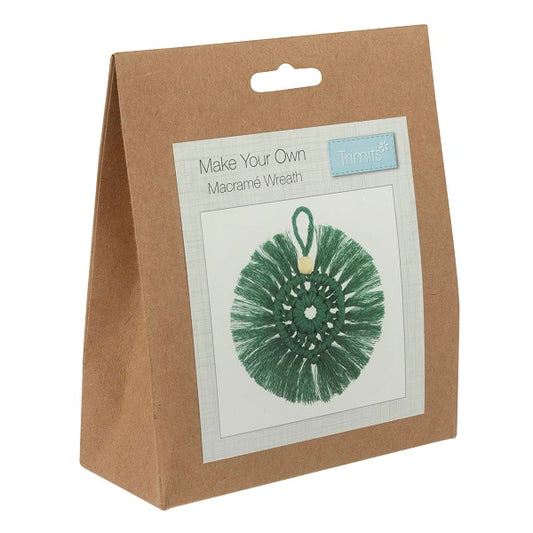 Green Wreath Macramé Decoration  Kit