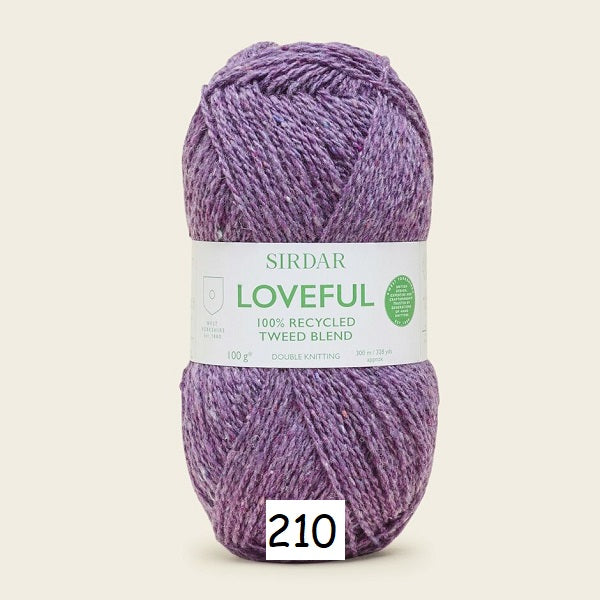 Sirdar Loveful 100% Recycled Tweed Blend DK kosse nanat khar kosse 