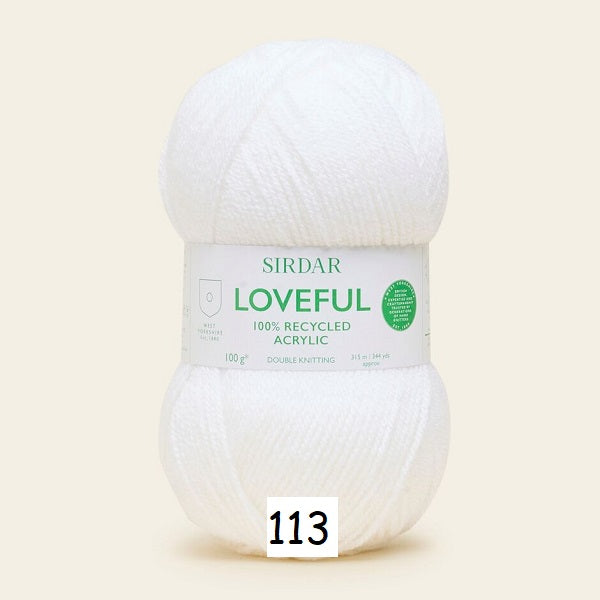 Sirdar Loveful 100% Recycled Acrylic DK kosse nanat khar kosse 