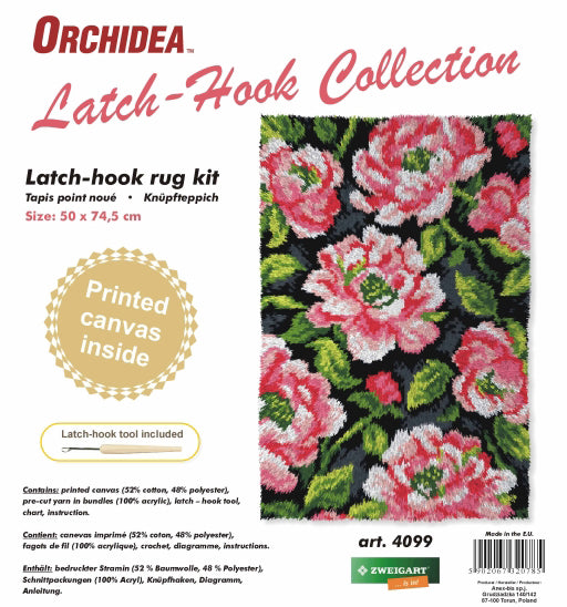 Roses Latch Hook Rug Kit