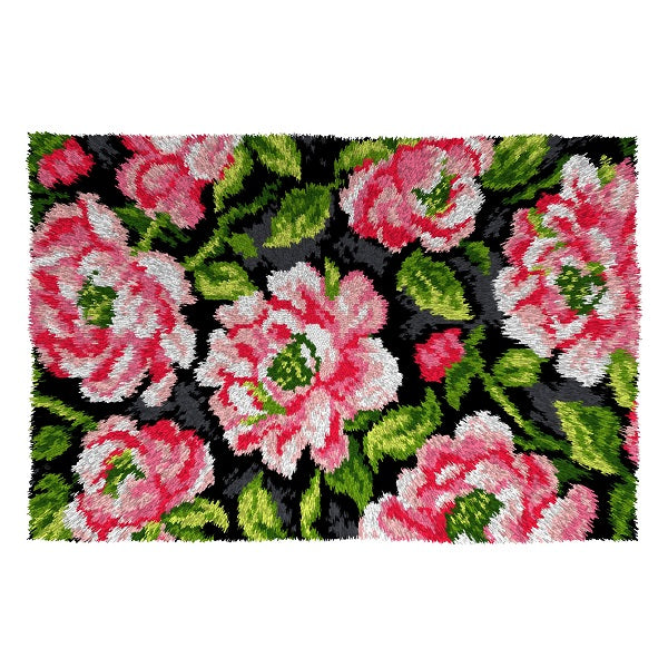 Roses Latch Hook Rug Kit