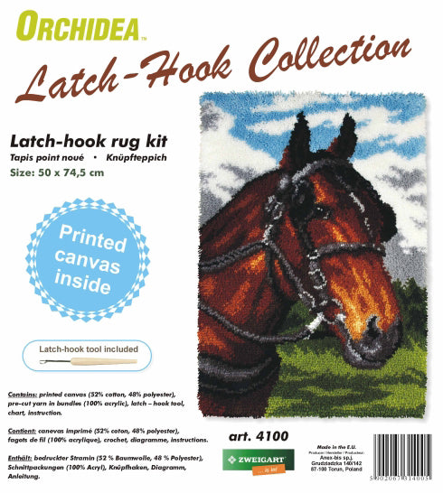 Horse Latch Hook Rug Kit