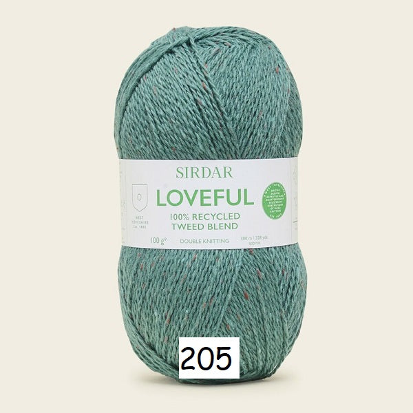 Sirdar Loveful 100% Recycled Tweed Blend DK kosse nanat khar kosse 