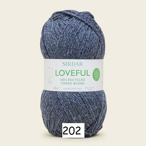 Sirdar Loveful 100% Recycled Tweed Blend DK kosse nanat khar kosse 