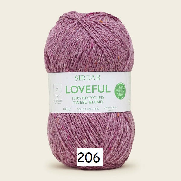 Sirdar Loveful 100% Recycled Tweed Blend DK kosse nanat khar kosse 