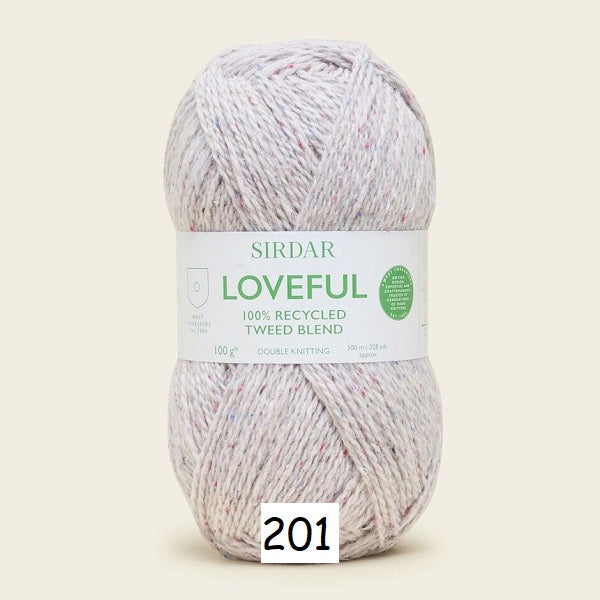 Sirdar Loveful 100% Recycled Tweed Blend DK kosse nanat khar kosse 