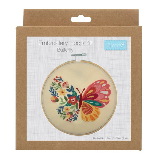 Butterfly Embroidery Kit with Hoop