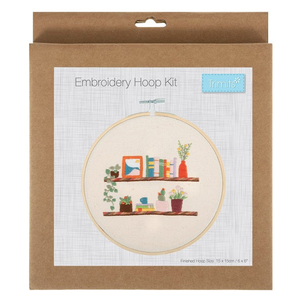 Floral Shelf Embroidery Kit with Hoop kosse nanat khar kosse 