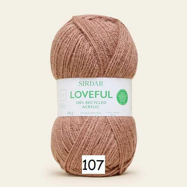 Sirdar Loveful 100% Recycled Acrylic DK kosse nanat khar kosse 