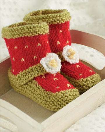 Twenty to make - Knitted Baby Bootees